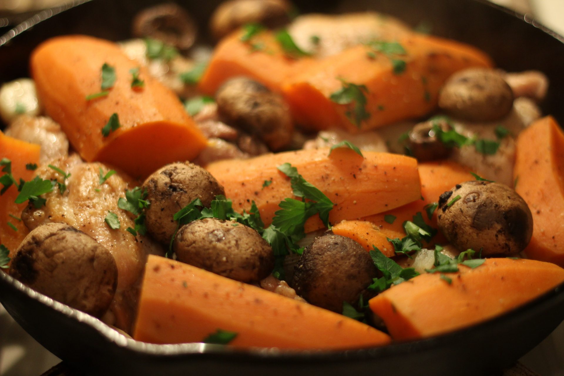 Chicken Legs with Wine and Yams Lisa and Frances Cook